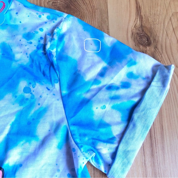 NEW JOJO SIWA Tie Dye Tee Shirt DANCE IT OUT Jojo & BowBow Large Blue Girl’s - Picture 11 of 16